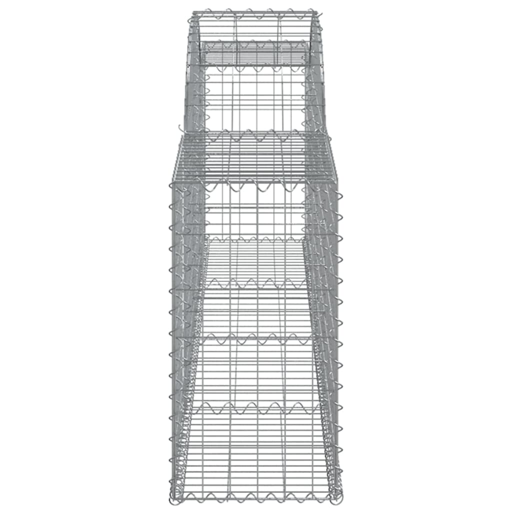 Cesto Gabbione ad Arco 300x30x60/80 cm Ferro Zincato