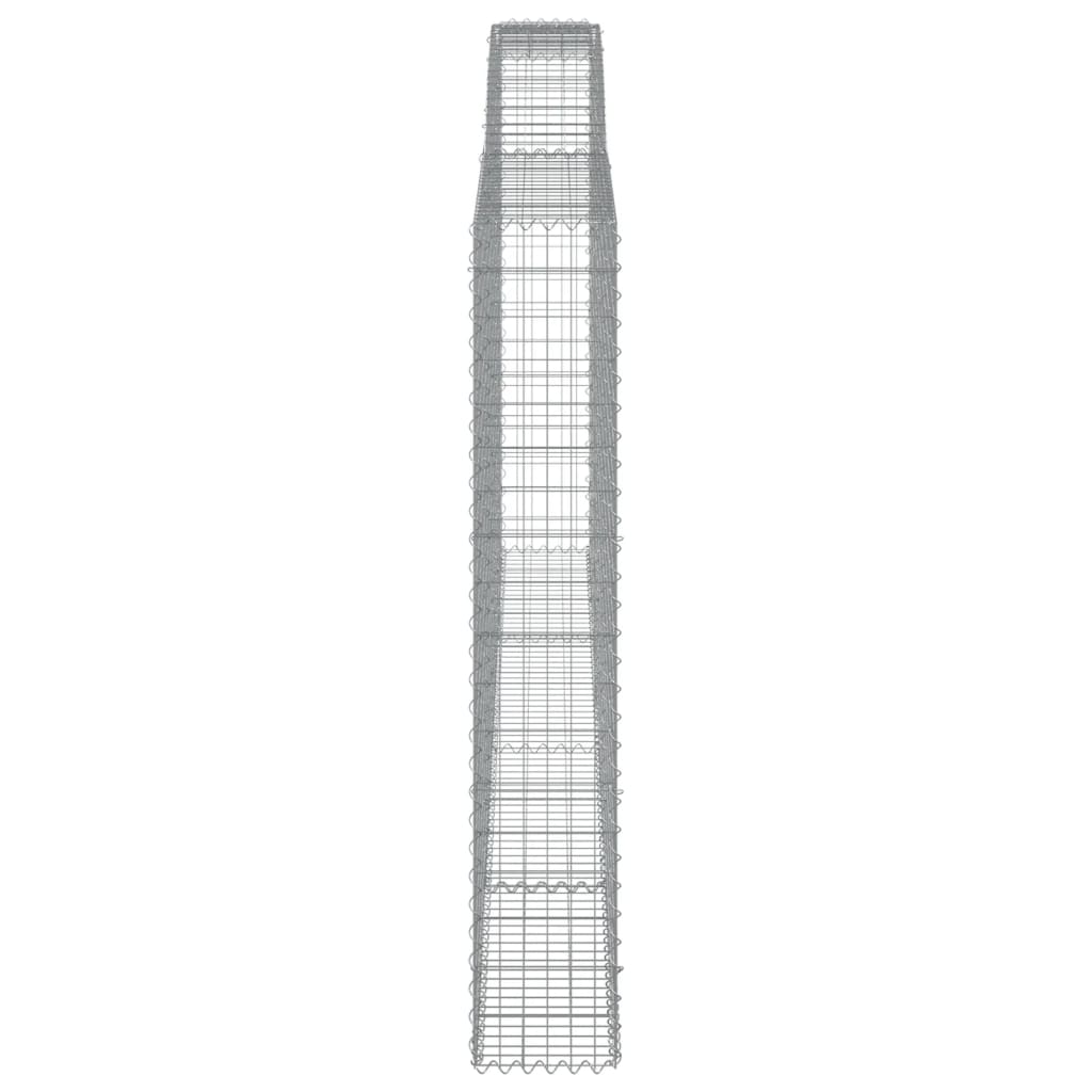 Cesto Gabbione ad Arco 400x30x180/200 cm Ferro Zincato