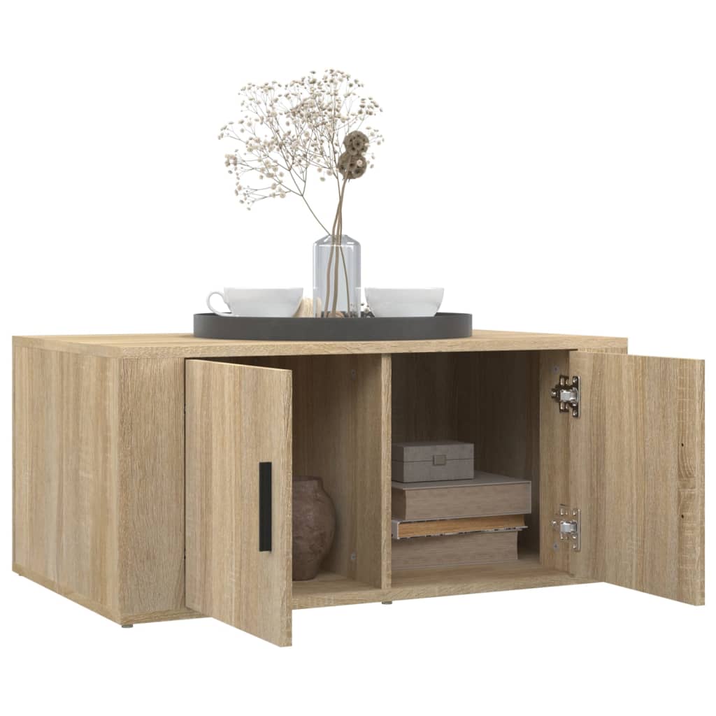 Tavolino da Salotto Rovere Sonoma 80x50x36 cm Legno Multistrato
