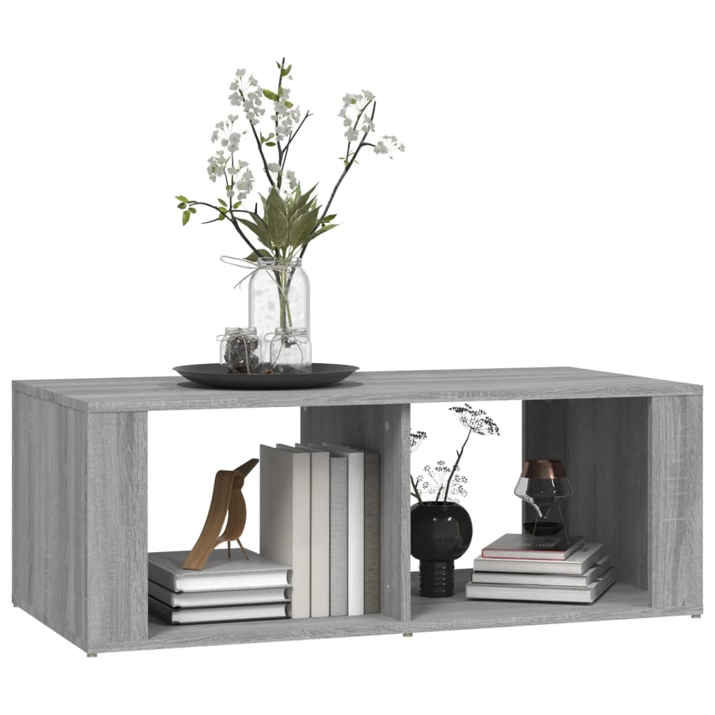 Tavolino da Salotto Grigio Sonoma 100x50x36cm Legno Multistrato