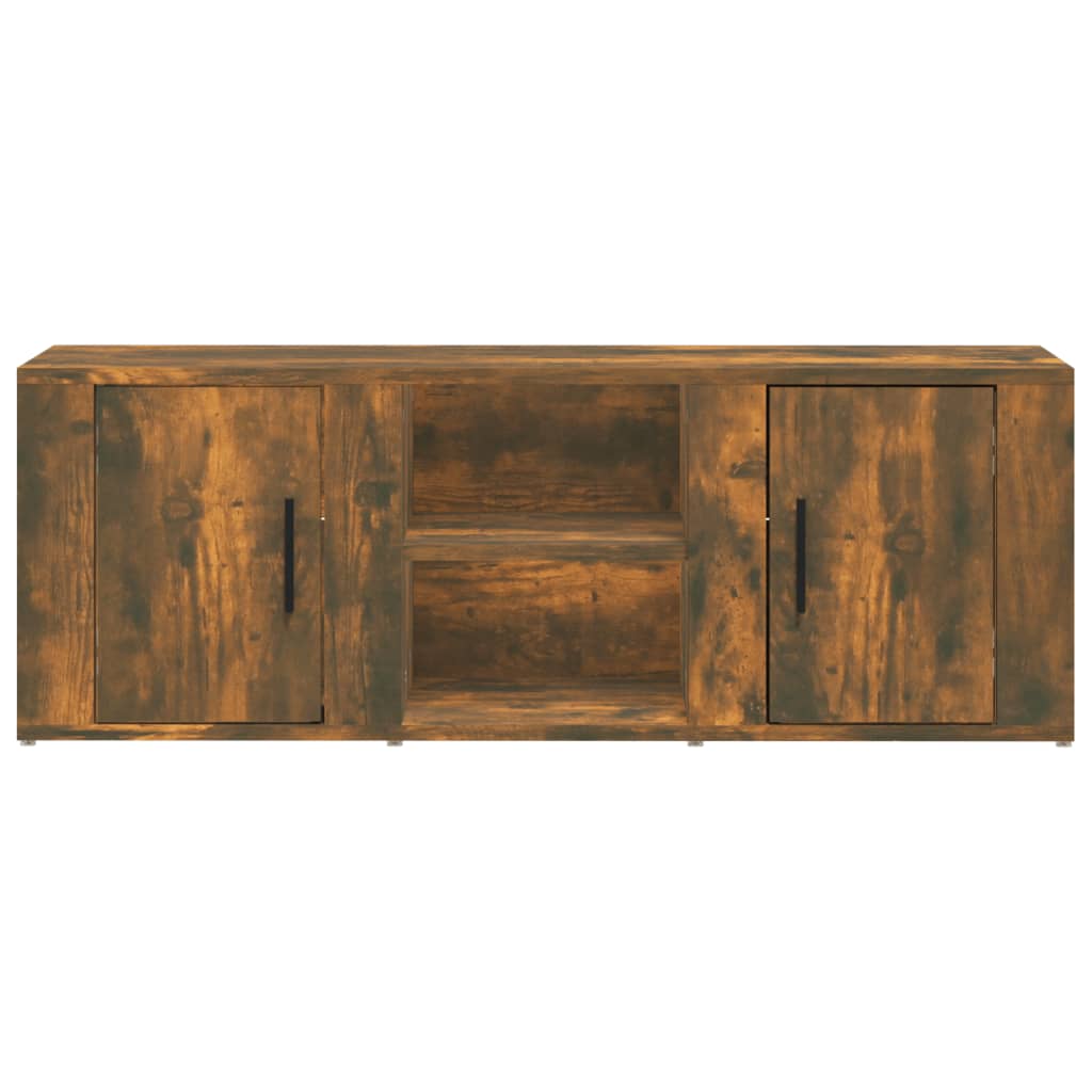 Mobile TV Rovere Fumo 100x31,5x35 cm in Legno Multistrato