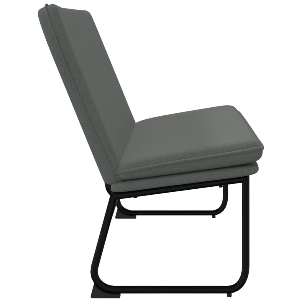 Panca Grigio Scuro 100x75x76 cm in Tessuto