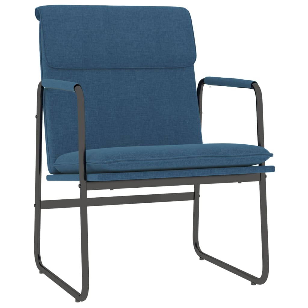Sedia Lounge Blu 55x64x80 cm in Tessuto