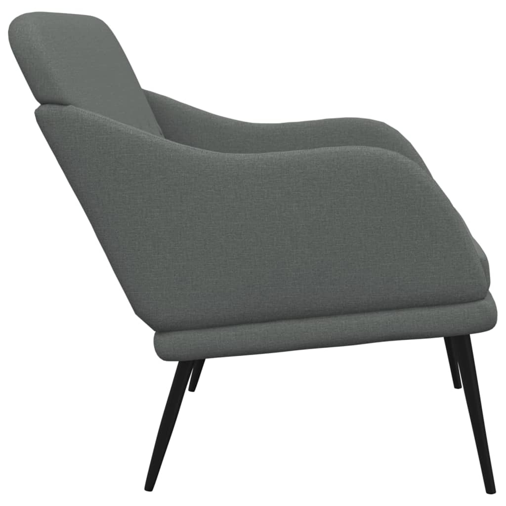 Panca Grigio Scuro 110x76x80 cm in Tessuto