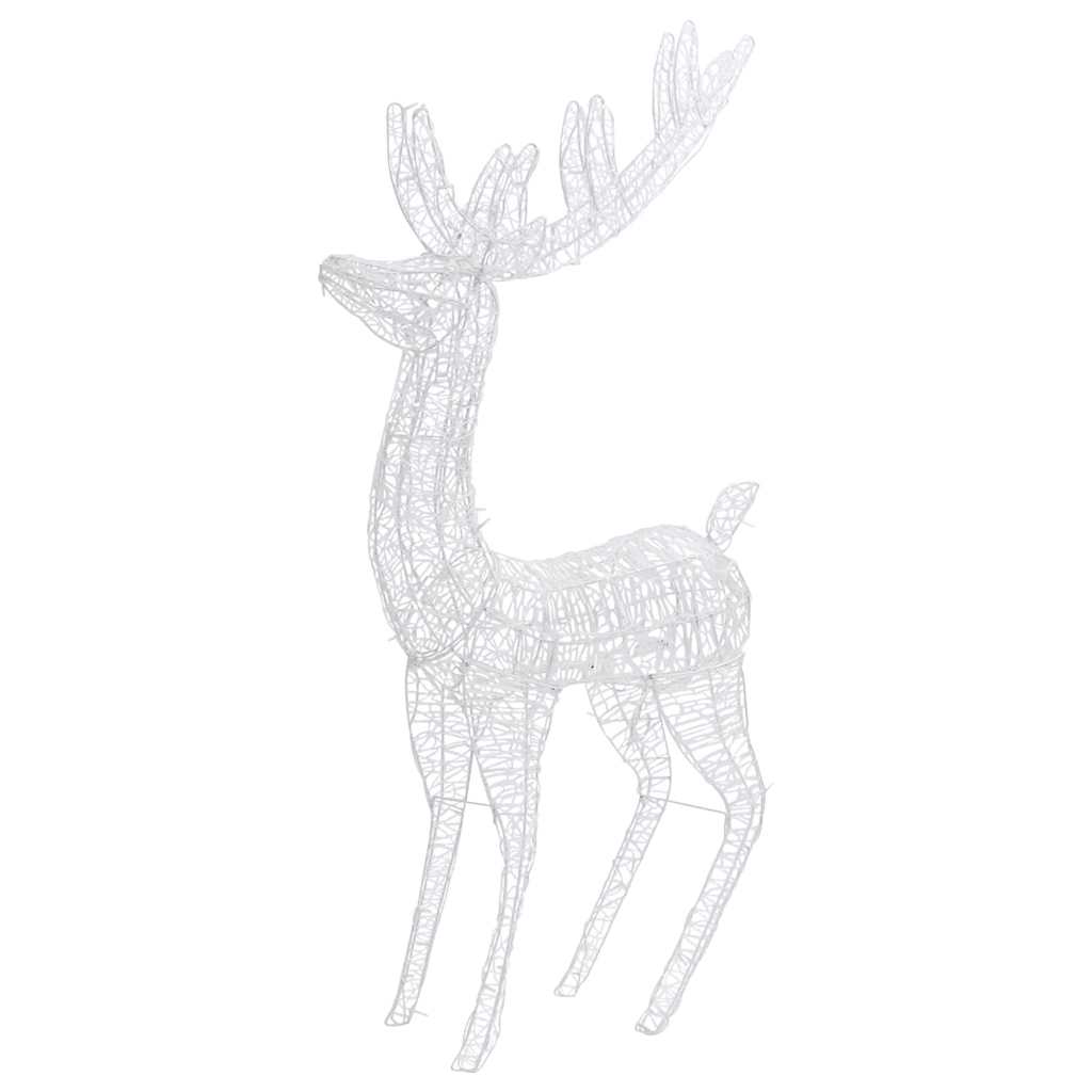 Renne di Natale XXL in Acrilico 250 LED 2 pz 180cm Bianco Caldo
