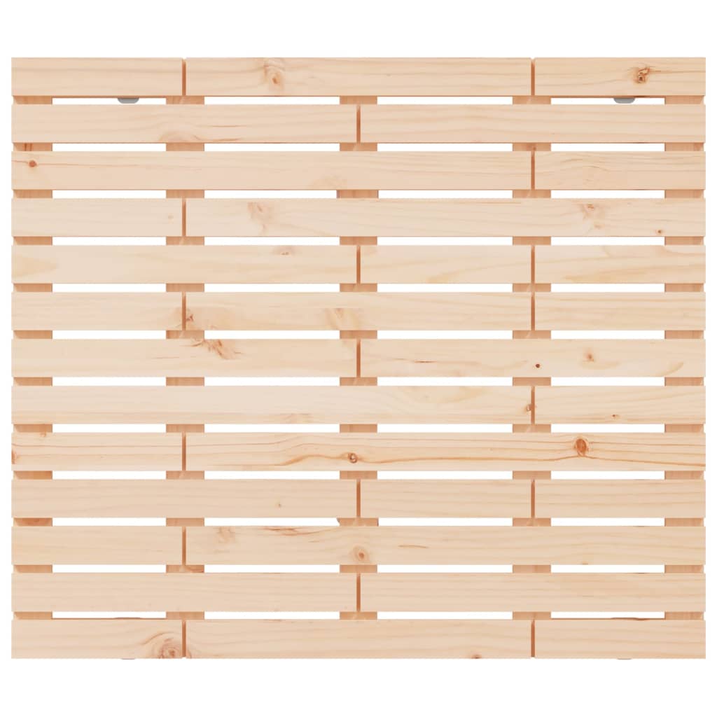 Testiera da Parete 126x3x91,5 cm in Legno Massello di Pino