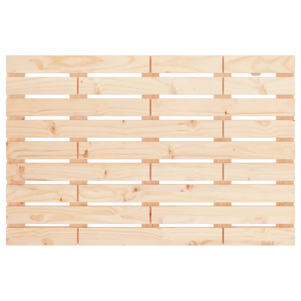 Testiera da Parete 106x3x63 cm in Legno Massello di Pino