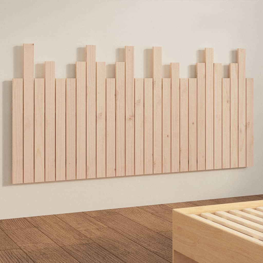 Testiera da Parete 166x3x80 cm in Legno Massello di Pino