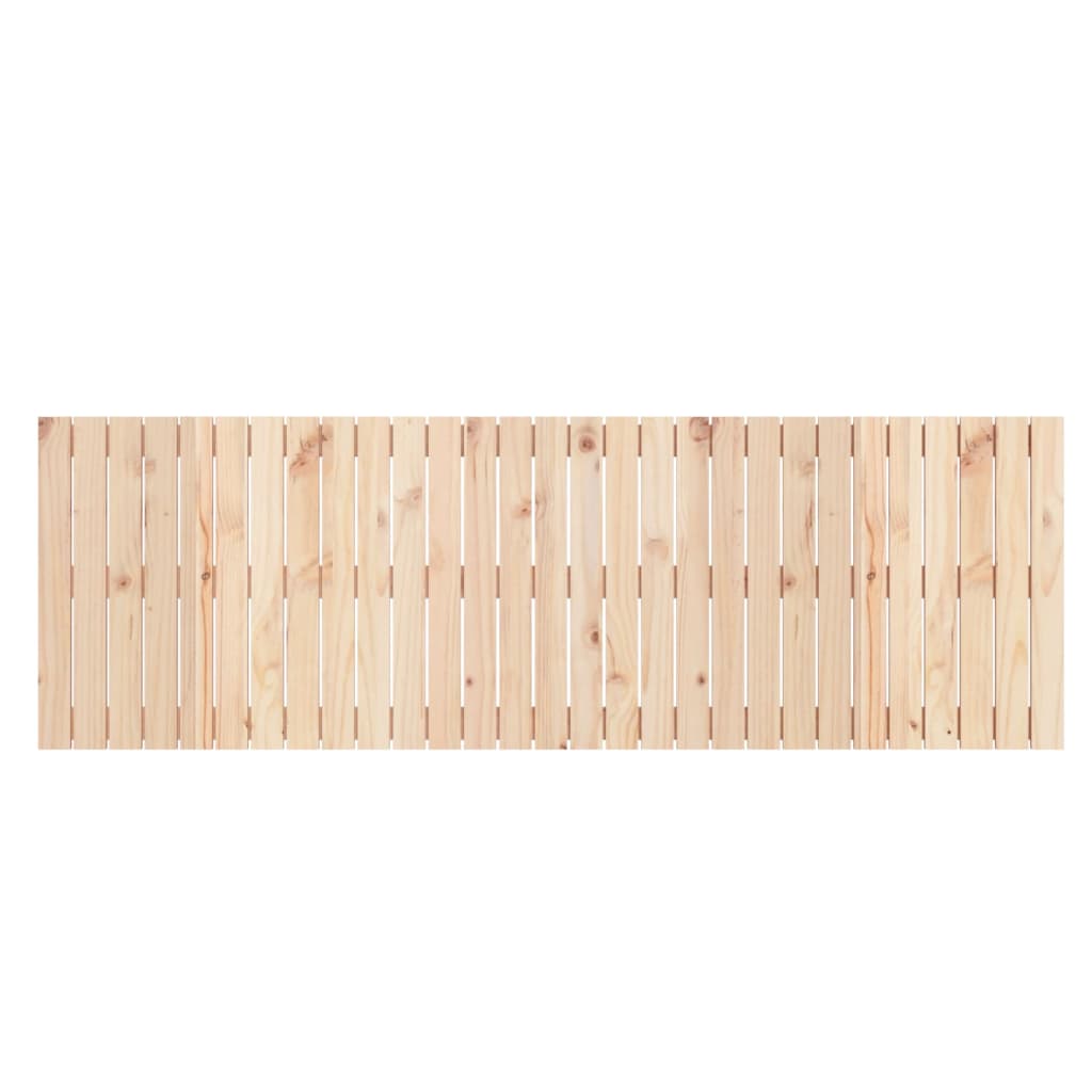 Testiera da Parete 185x3x60 cm in Legno Massello di Pino