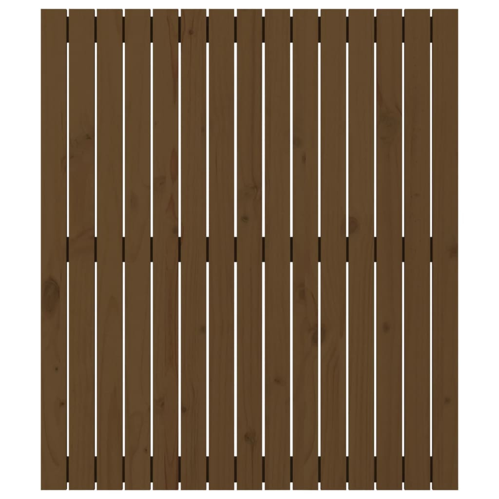 Testiera da Parete Ambra 95,5x3x110cm in Legno Massello di Pino