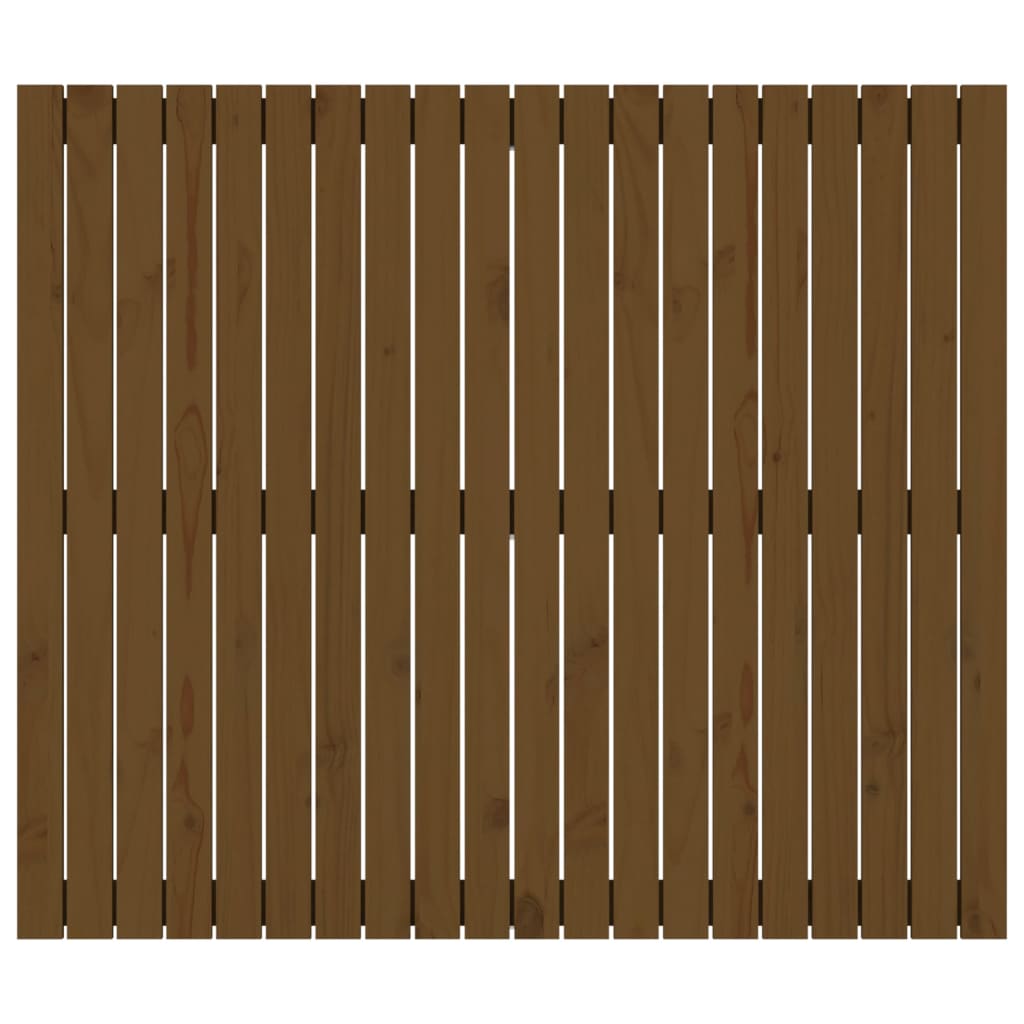 Testiera da Parete Ambra 127,5x3x110 cm Legno Massello di Pino