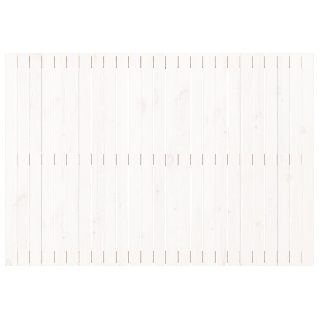 Testiera da Parete Bianca 159,5x3x110 cm Legno Massello di Pino