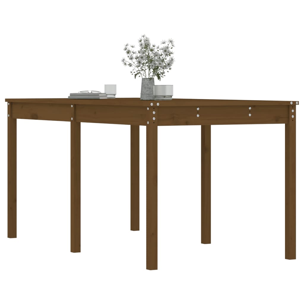 Tavolo da Giardino Ambra 159,5x82,5x76cm Legno Massello di Pino
