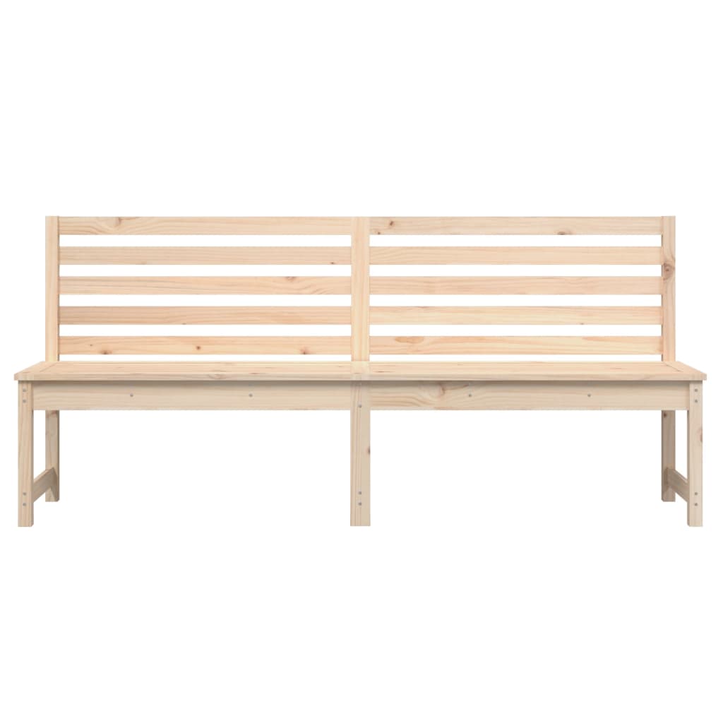 Panca da Giardino 201,5 cm in Legno Massello di Pino