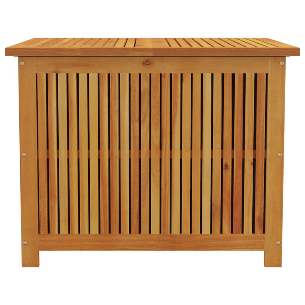 Contenitore da Giardino 75x75x58 cm in Legno Massello di Acacia