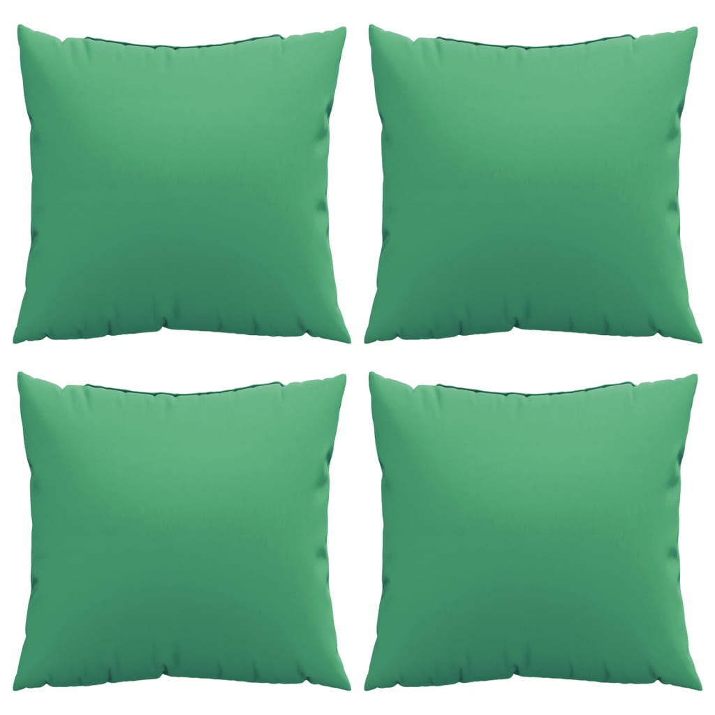 Cuscini per Divano 4 pz Verdi 50x50 cm in Tessuto