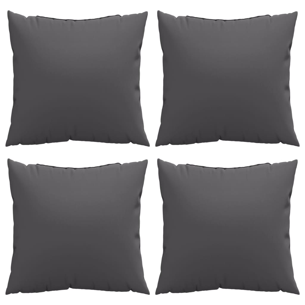 Cuscini per Divano 4 pz Antracite 60x60 cm in Tessuto