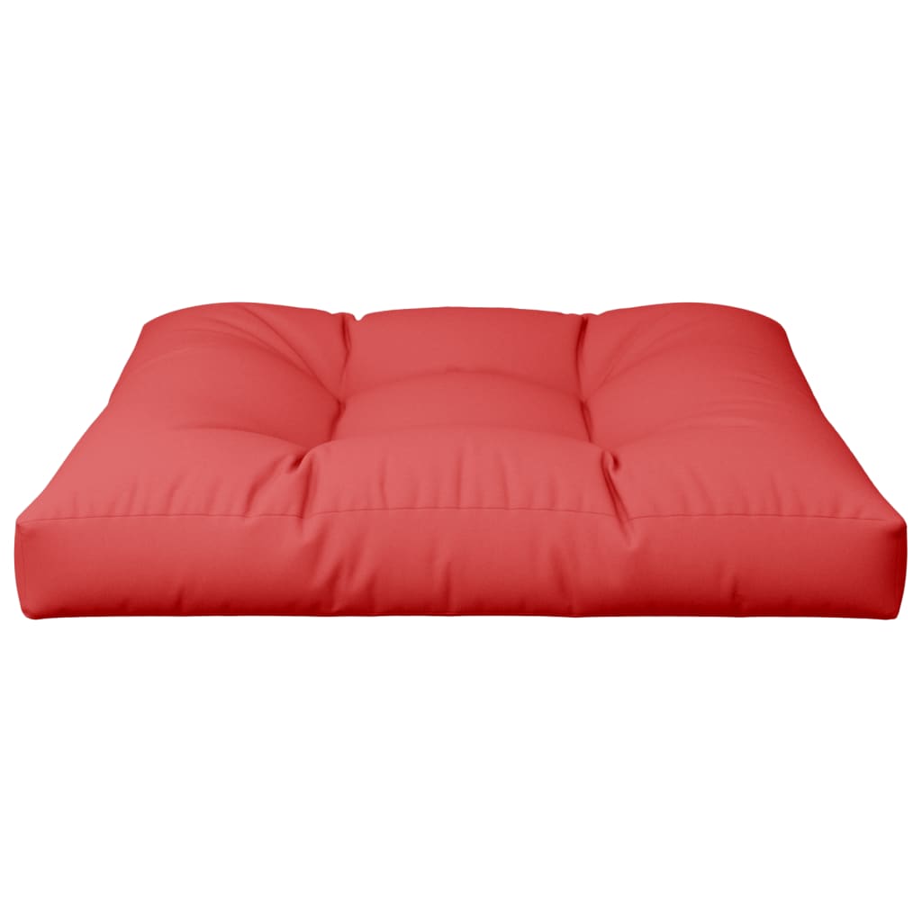 Cuscino per Pallet Rosso 80x80x12 cm in Tessuto