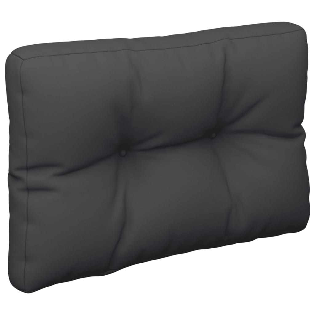 Cuscino per Pallet Nero 50x40x12 cm in Tessuto