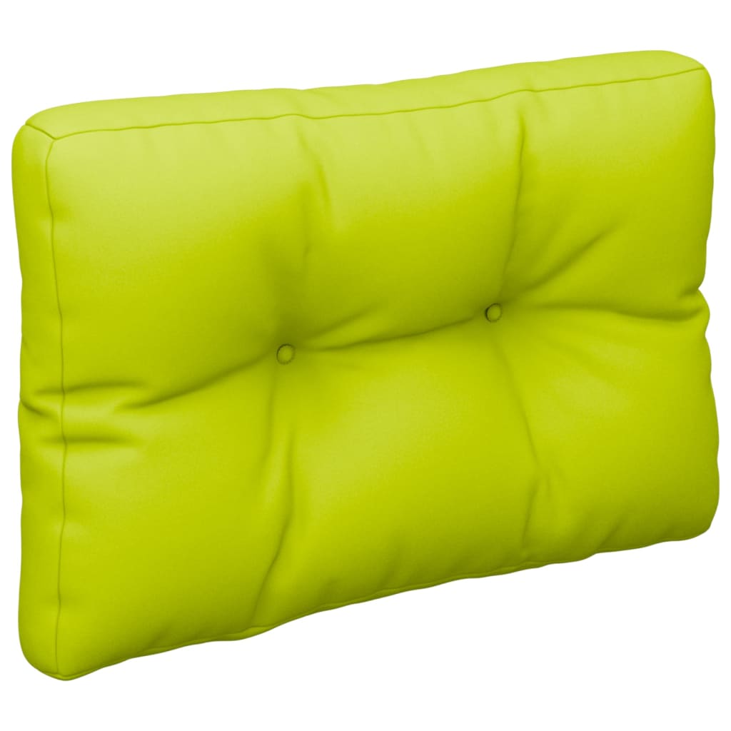 Cuscino per Pallet Verde Brillante 60x40x12 cm in Tessuto