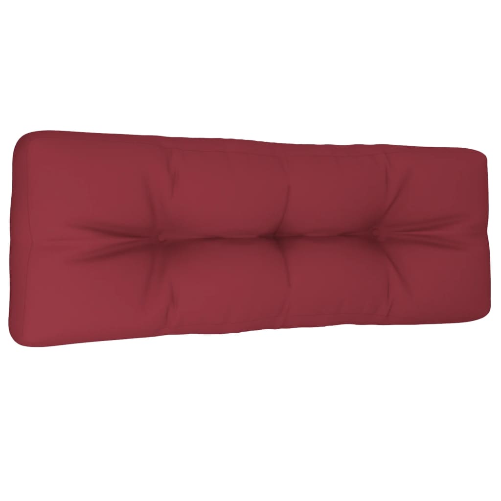 Cuscino per Pallet Rosso Vino 120x40x12 cm in Tessuto