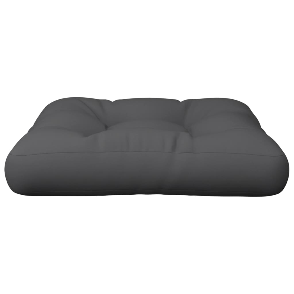 Cuscino per Pallet Antracite 60x61,5x10 cm in Tessuto