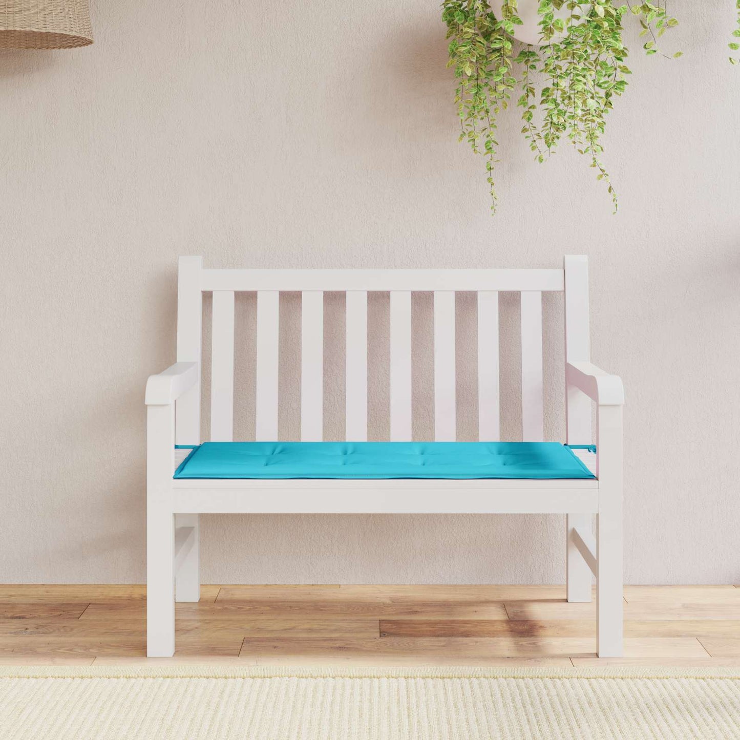 Cuscino per Panchina Turchese 120 x 50 x 3 cm Tessuto Oxford