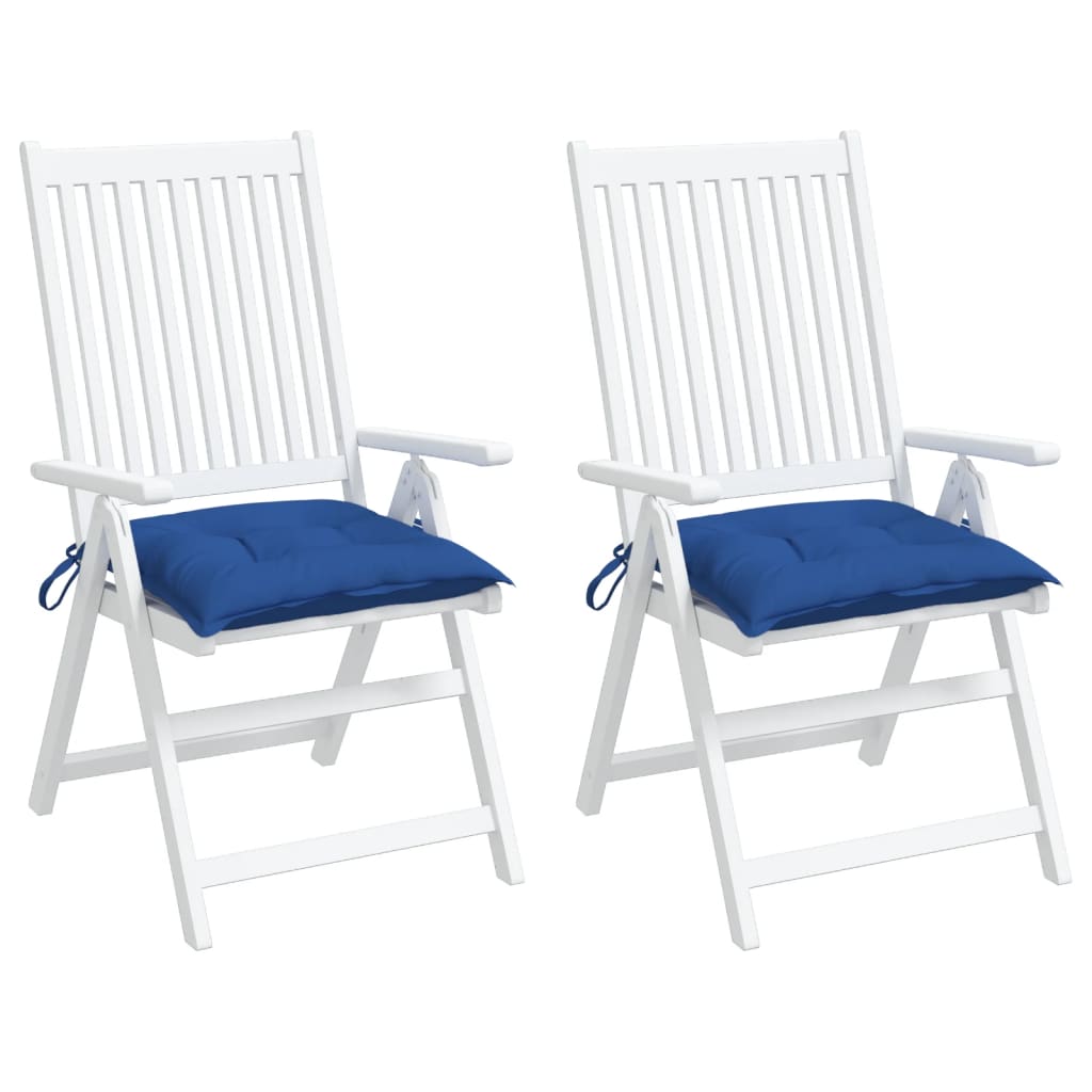Cuscini per Pallet 2 pz Blu 50x50x7 cm Tessuto Oxford