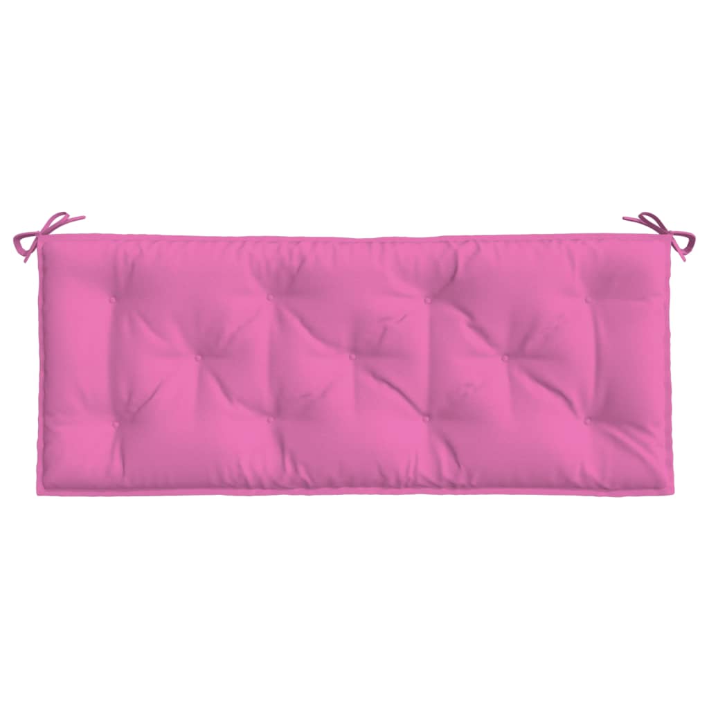 Cuscino per Panca da Giardino Rosa 120x50x7 cm in Tessuto