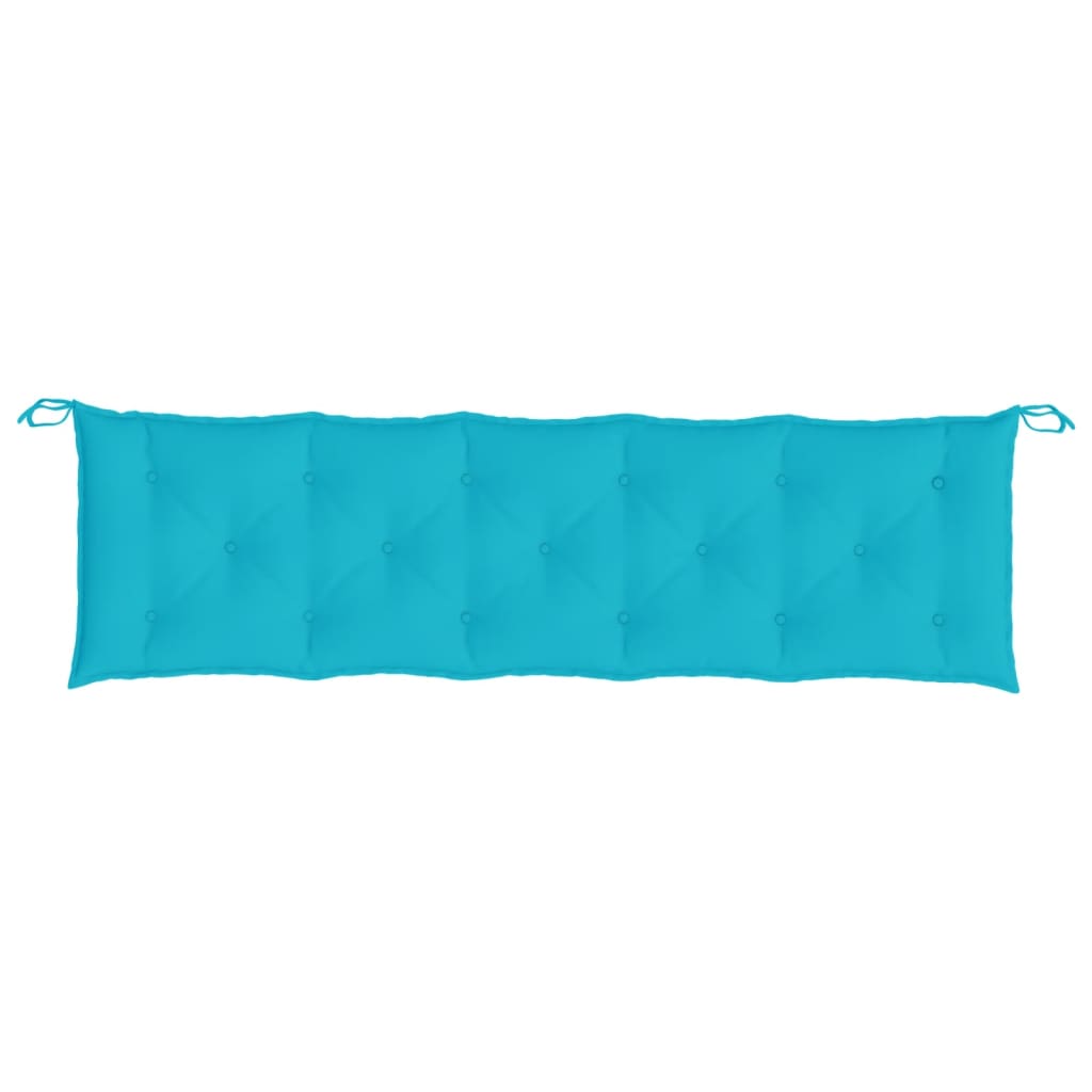 Cuscino per Panca Turchese 180x50x7 cm in Tessuto Oxford