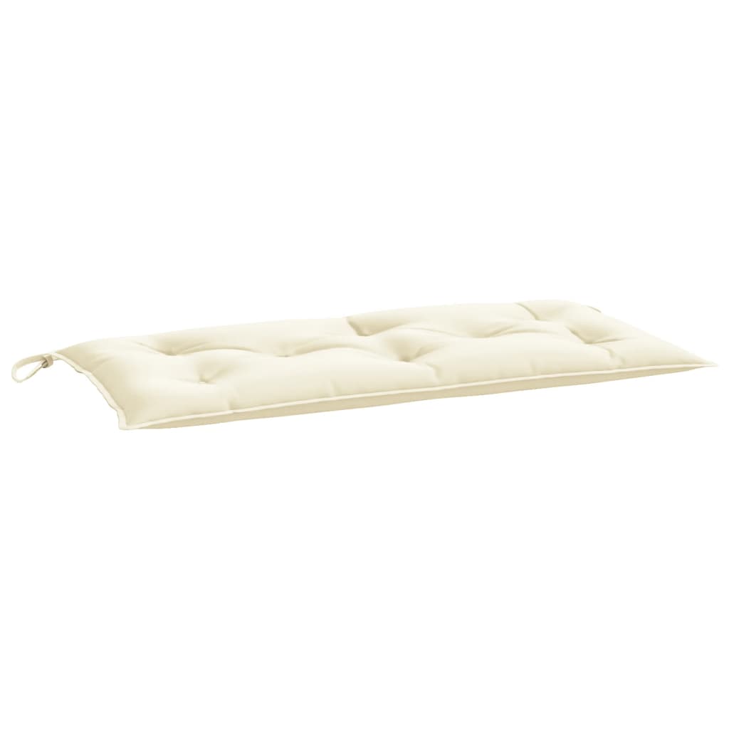Cuscini Panca da Giardino 2 pz Crema 100x50x7 cm Tessuto Oxford