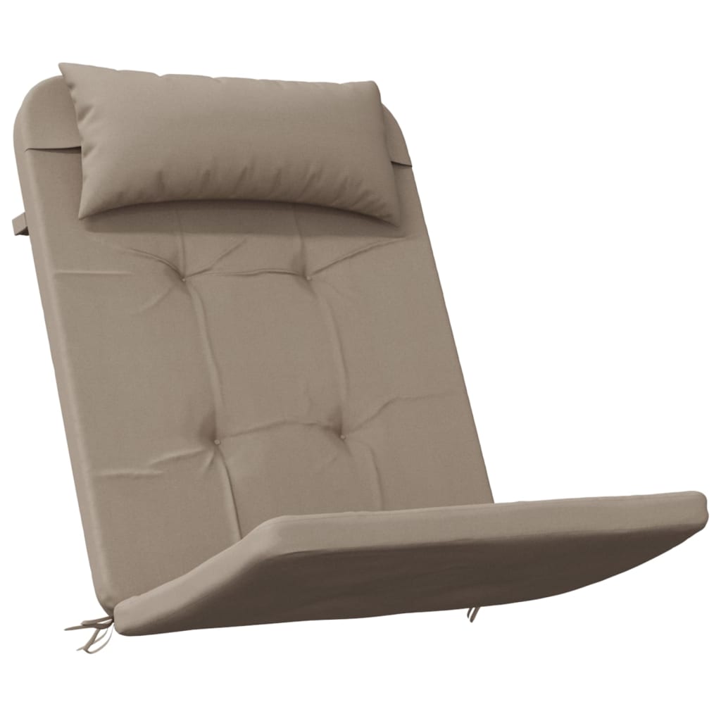 Cuscini per Sedia Adirondack 2 pz Tortora in Tessuto Oxford