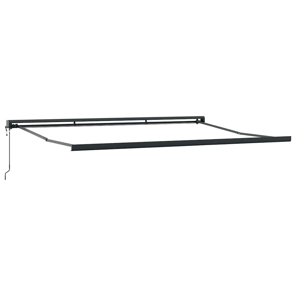 Tenda Retrattile Arancione e Marrone 4,5x3m Tessuto e Alluminio