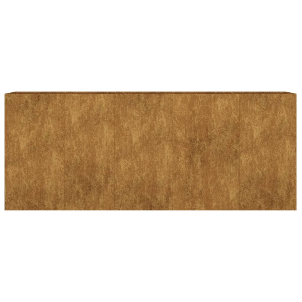 Fioriera Rialzata da Giardino 200x40x80 cm in Acciaio Corten