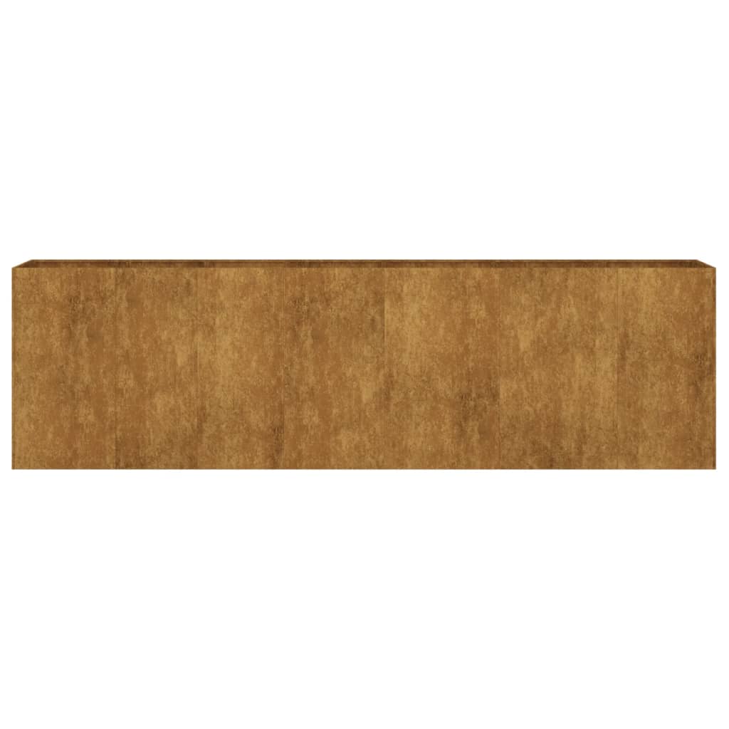 Fioriera Rialzata da Giardino 280x40x80 cm in Acciaio Corten