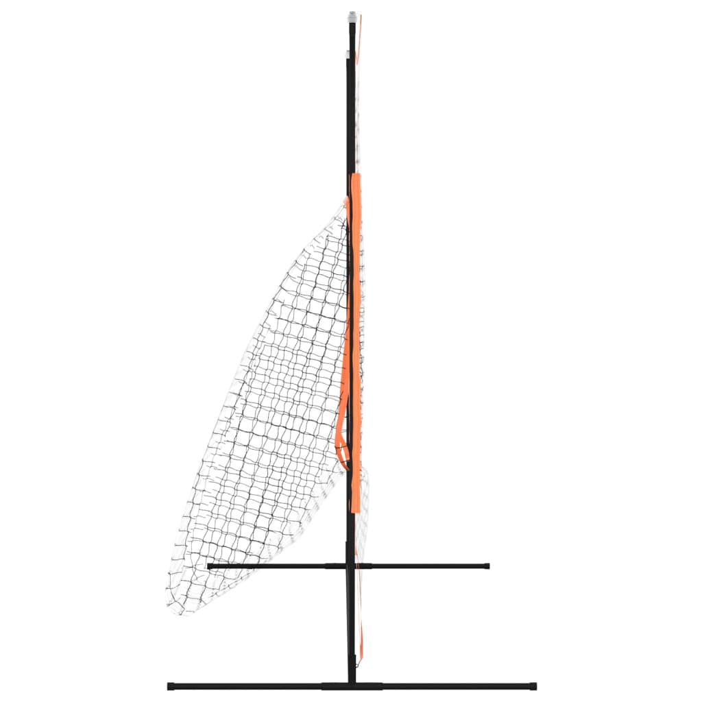 Rete Baseball Rossa e Nera 219x107x212 cm Acciaio e Poliestere