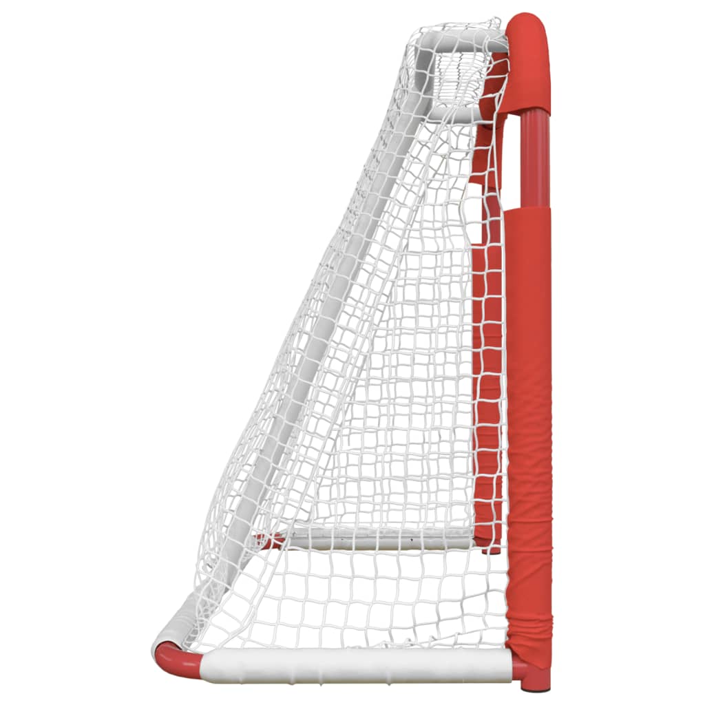 Porta da Hockey Rossa e Bianca 137x66x112 cm in Poliestere