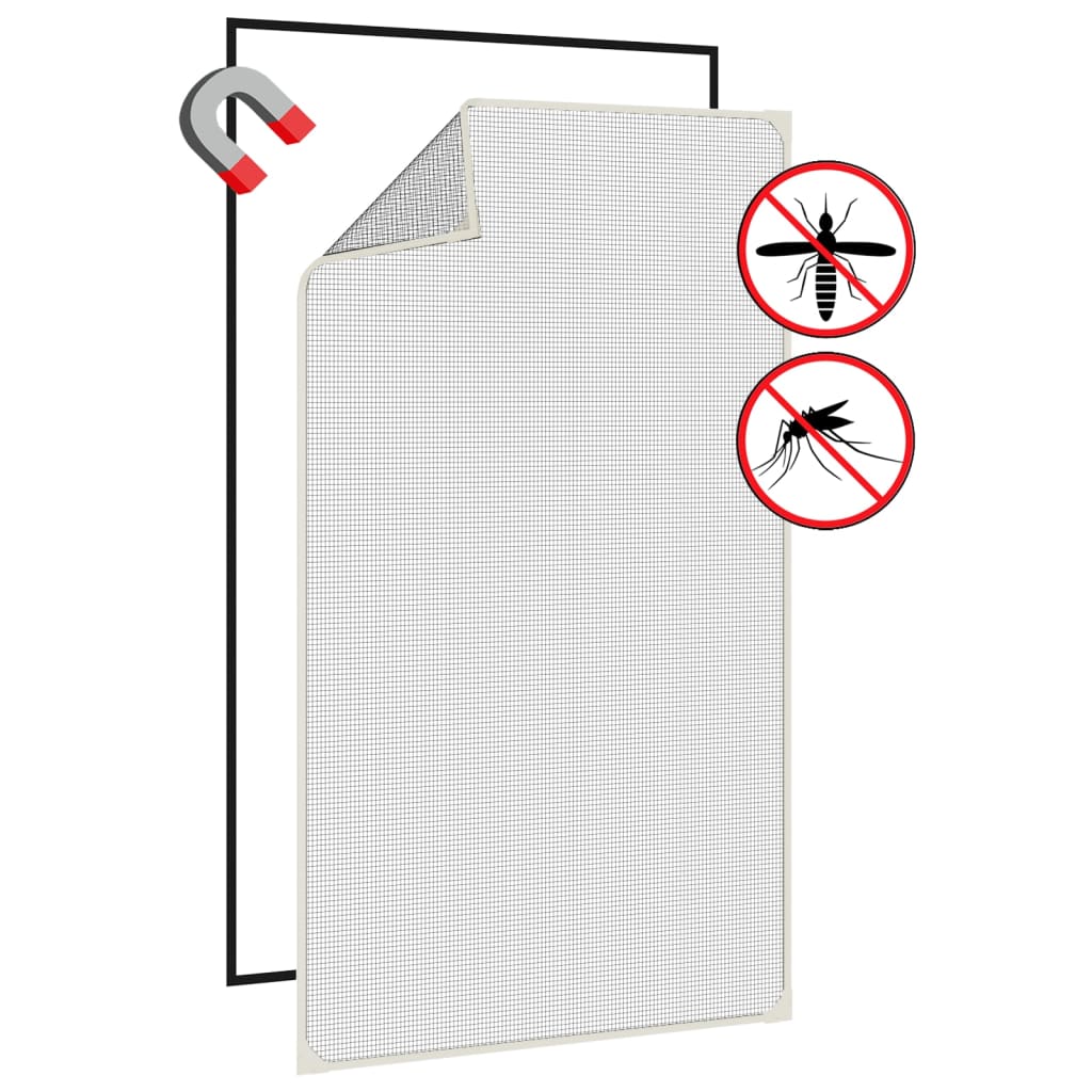 Zanzariera Magnetica per Finestre Bianca 80x140 cm