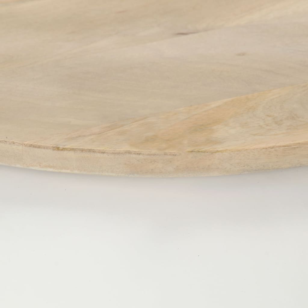 Tavolino da Salotto Bianco 51x51x27 cm Legno Massello di Mango