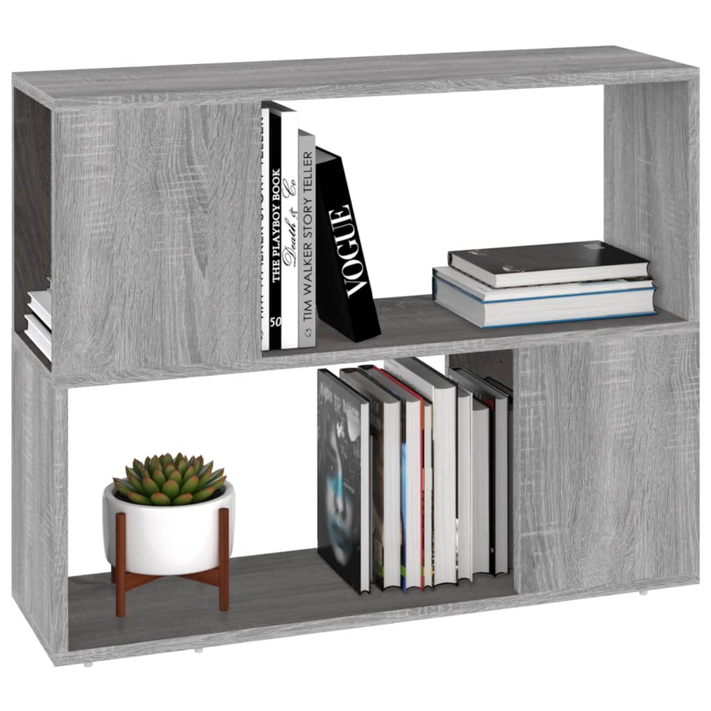 Libreria/Divisorio Grigio Sonoma 80x24x63 cm