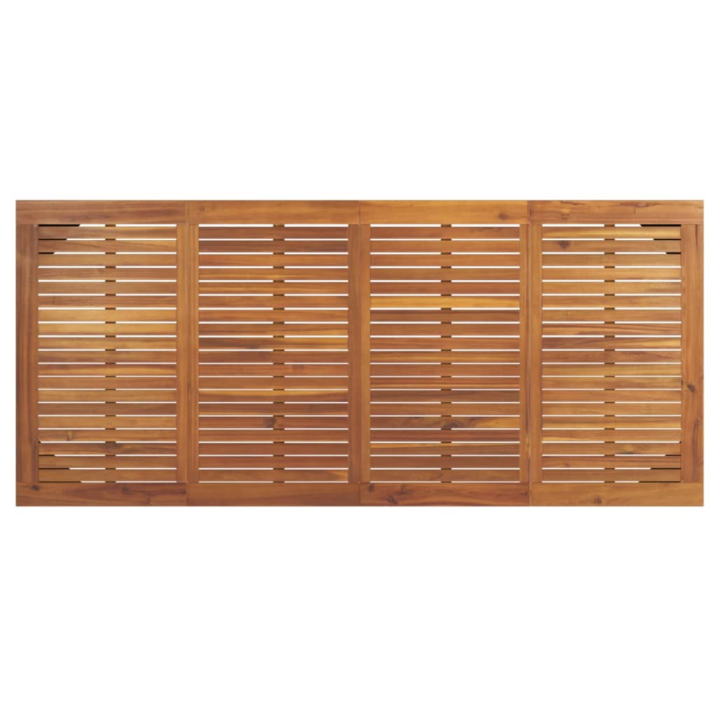 Tavolo Giardino con Gambe Forcella 200x90x75 cm Massello Acacia