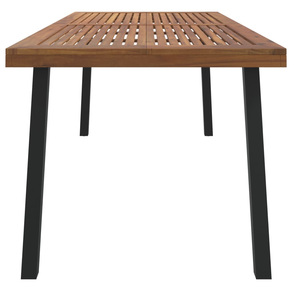 Tavolo da Giardino 200x100x75 cm in Legno Massello di Acacia