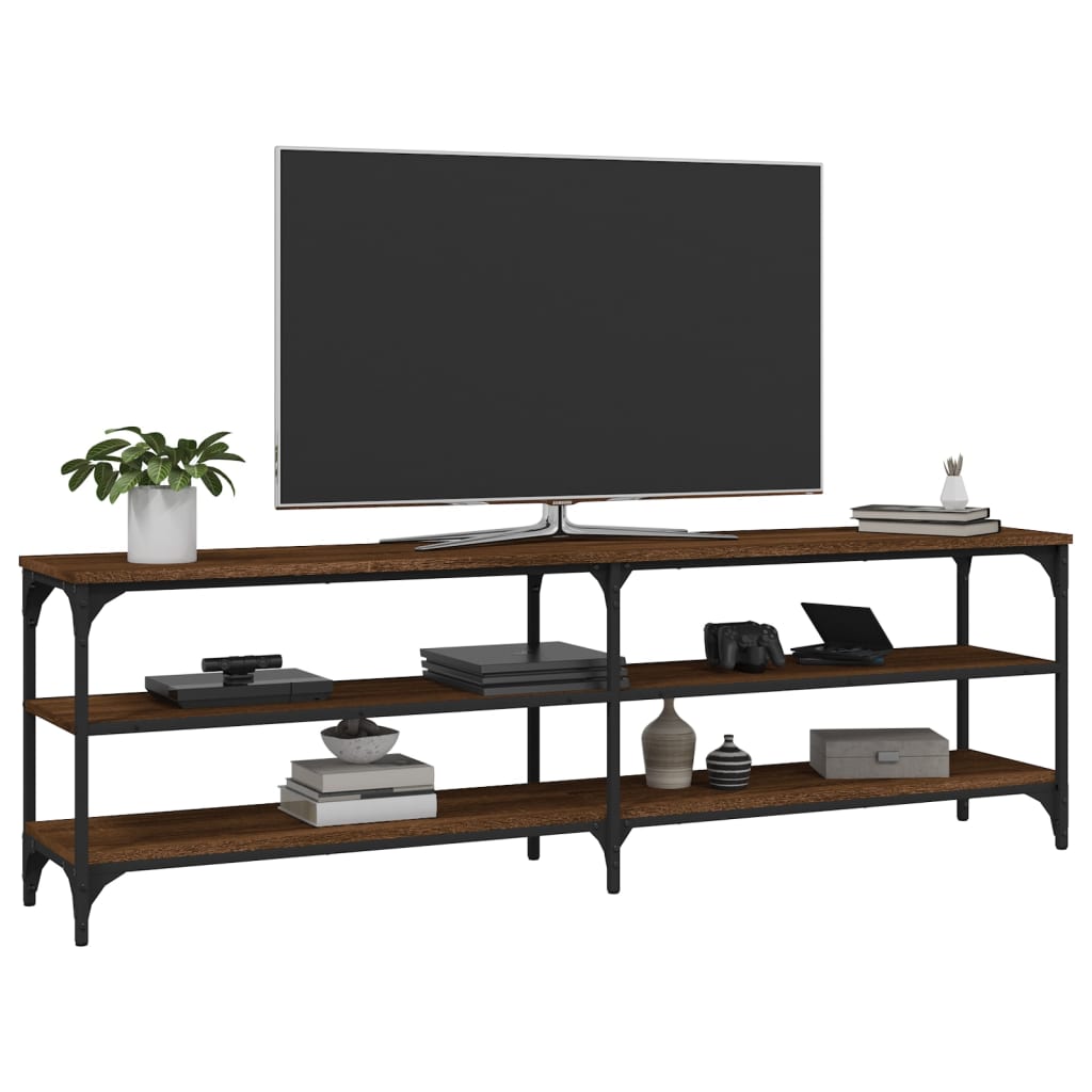Mobile Porta TV Rovere Marrone 160x30x50 cm Legno Multistrato