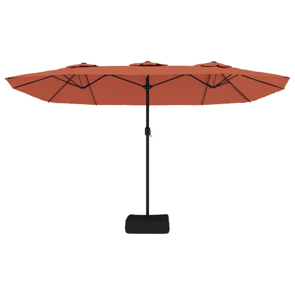 Ombrellone a Doppia Testa Terracotta 449x245 cm