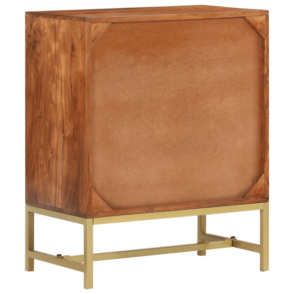 Credenza 60x35x75 cm in Legno Massello di Acacia