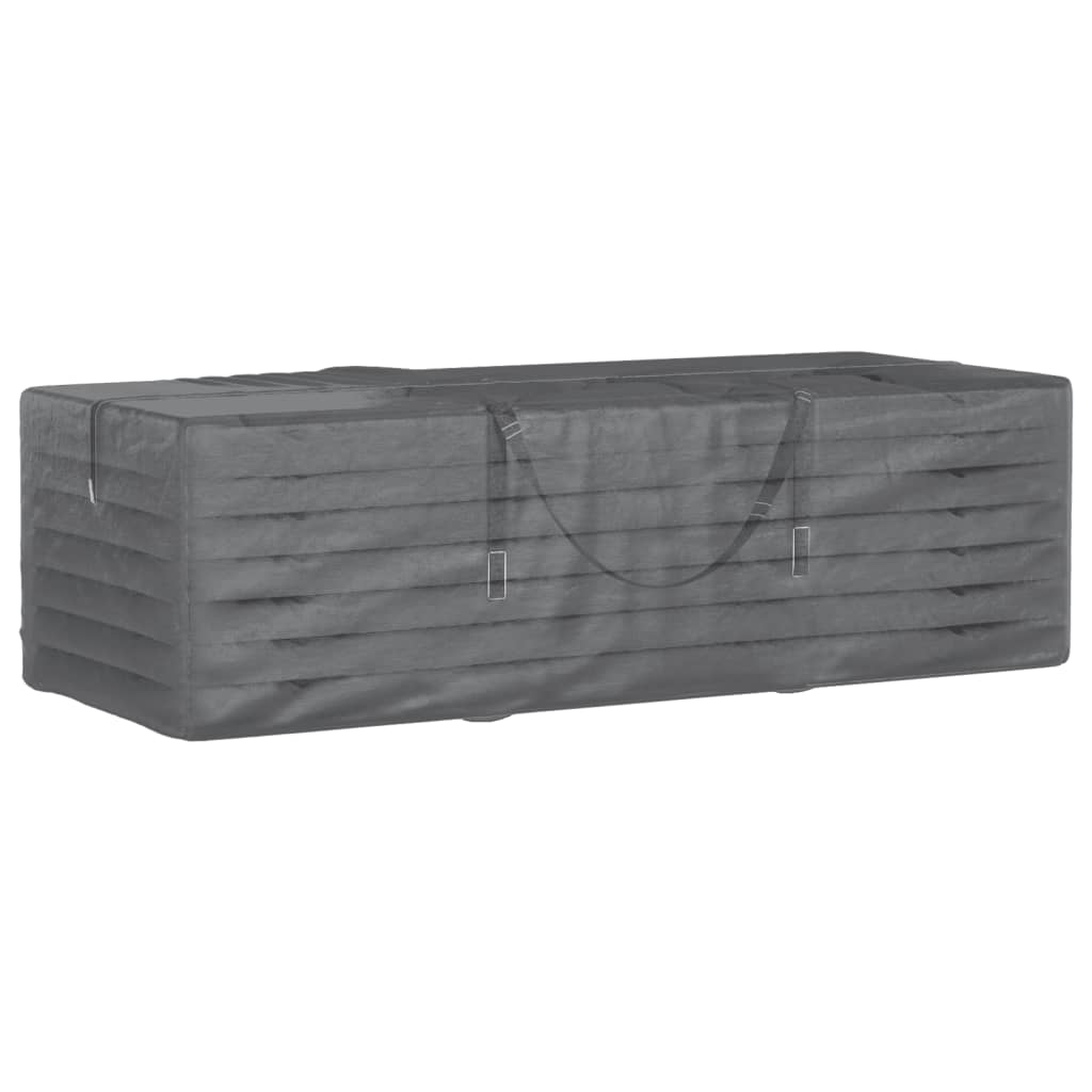 Borsa Porta Cuscini da Giardino Nera 135x40x55 cm Polietilene