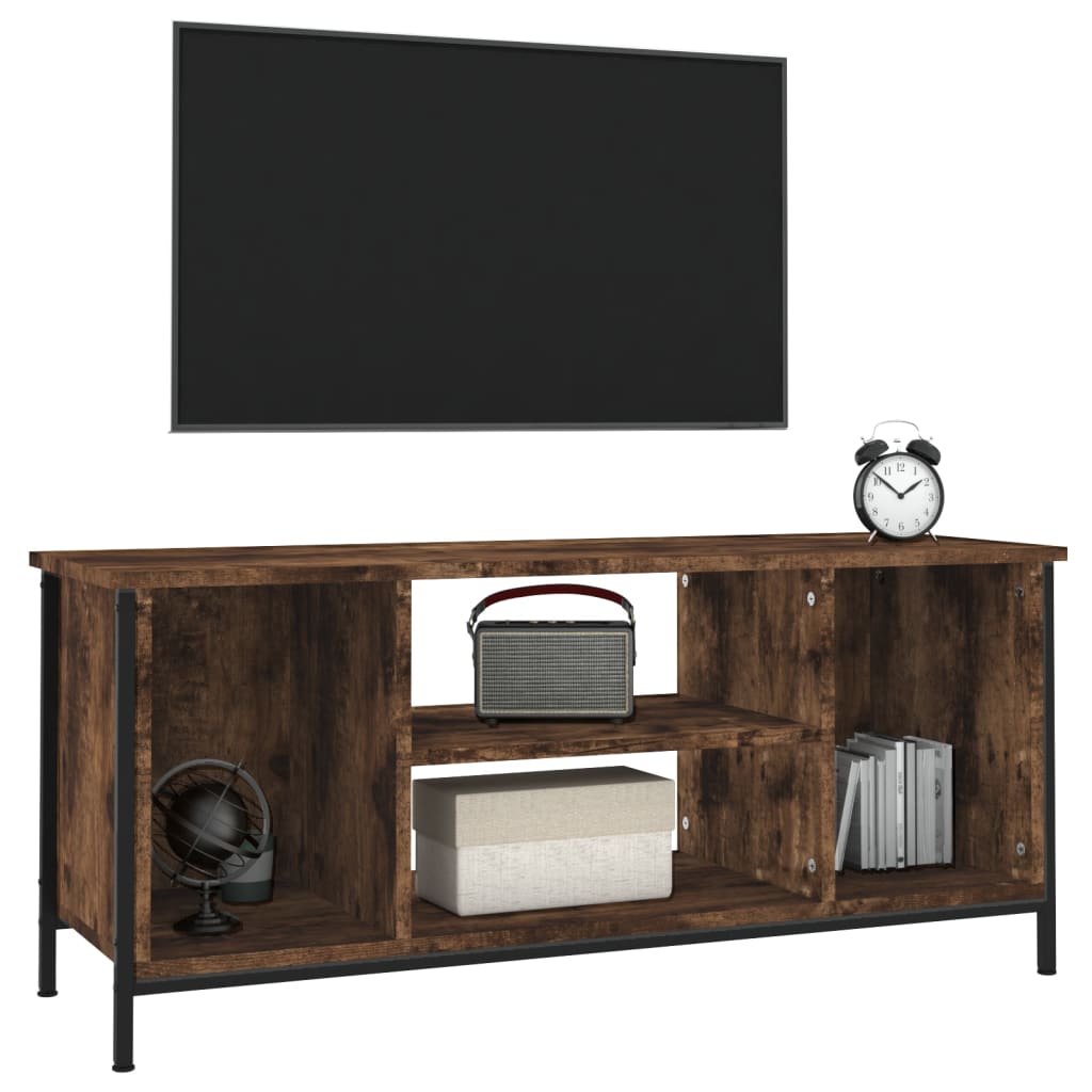 Mobile TV Rovere Fumo 102x35x45 cm in Legno Multistrato