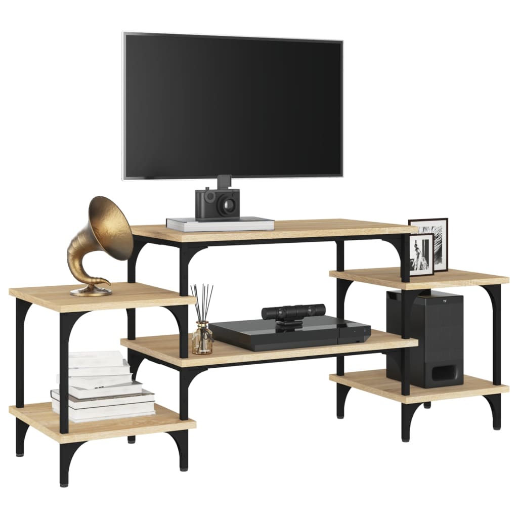 Mobile Porta TV Rovere Sonoma 117x35x52 cm in Legno Multistrato
