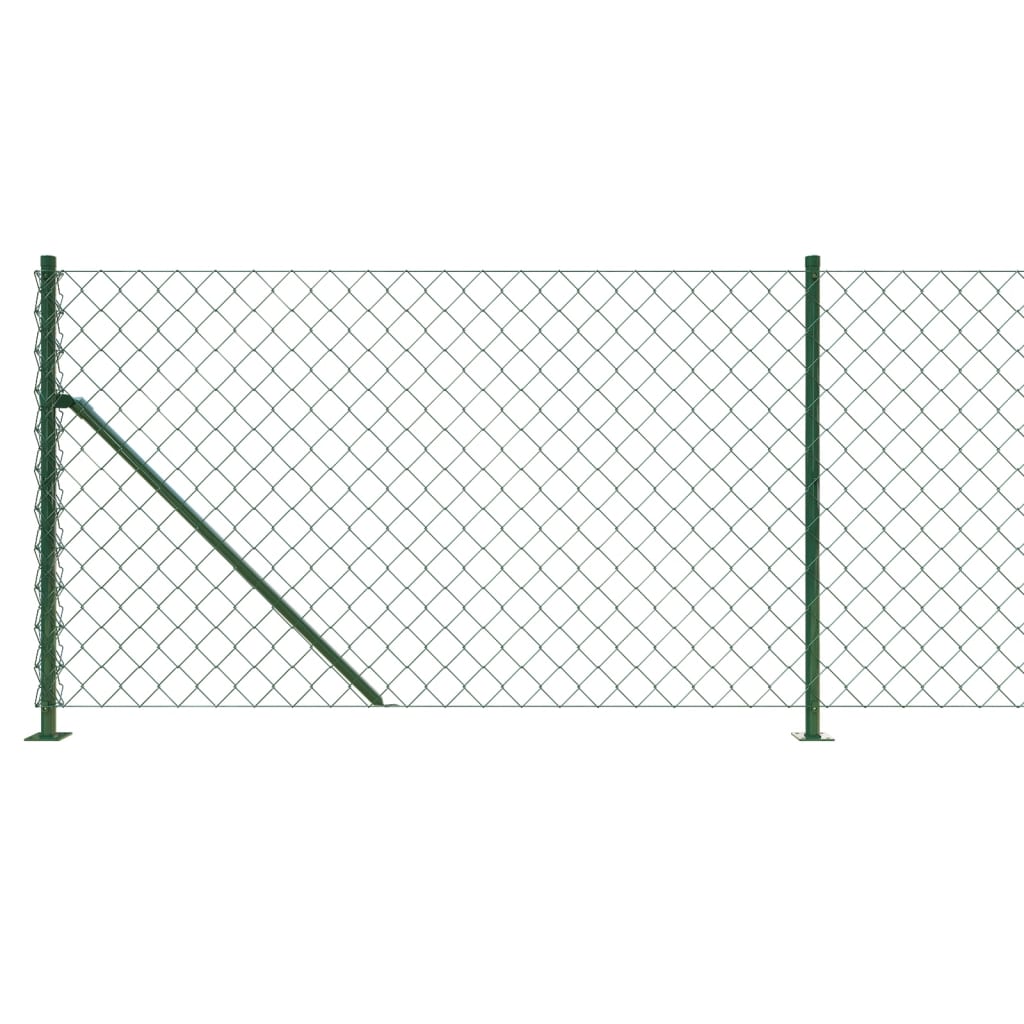 Recinzione a Rete con Flangia Verde 1x25 m