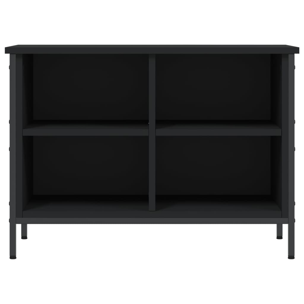 Scarpiera Nera 69x35x50 cm in Legno Multistrato